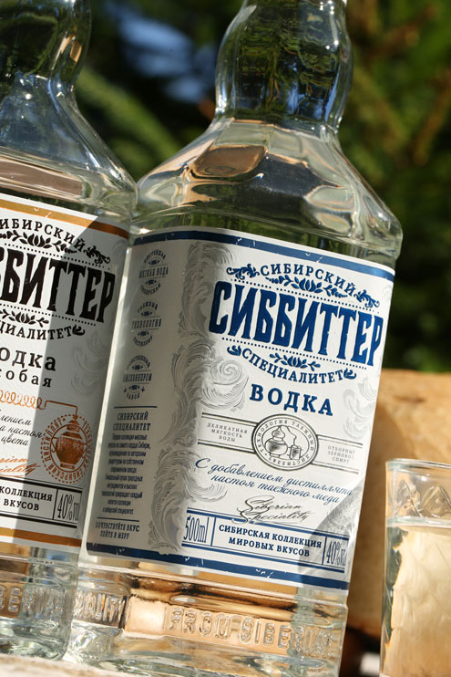 разработка дизайна этикетки водки сиббиттер