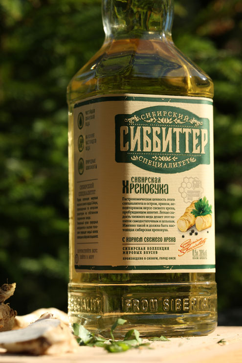 разработка дизайна этикетки водки сиббиттер